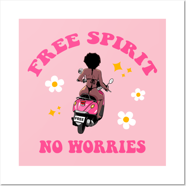 Free Spirit No Worries Wall Art by liomal